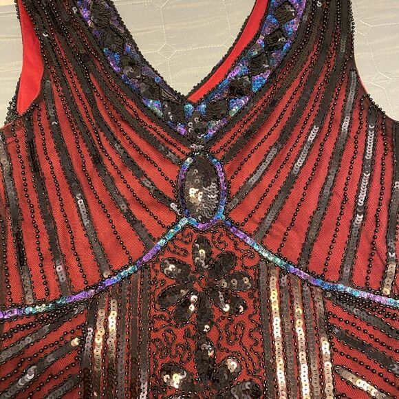 Awesome sequinned/beaded/ tassel dress, XS - Picture 6 of 17